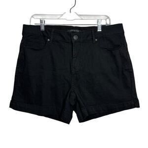 One 5 One Love My Fit Goddess Fit Cotton Stretch Casual Shorts Black Sz 12 / 31